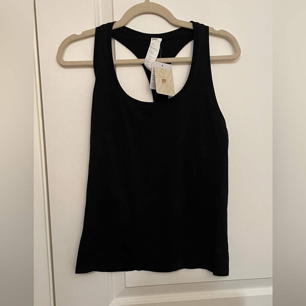 Fabletics racer back Black Tank Top (NWT)